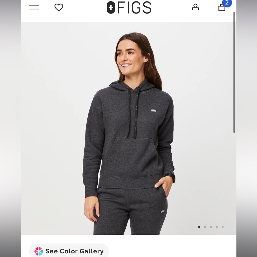 FIGS Women's Charcoal set